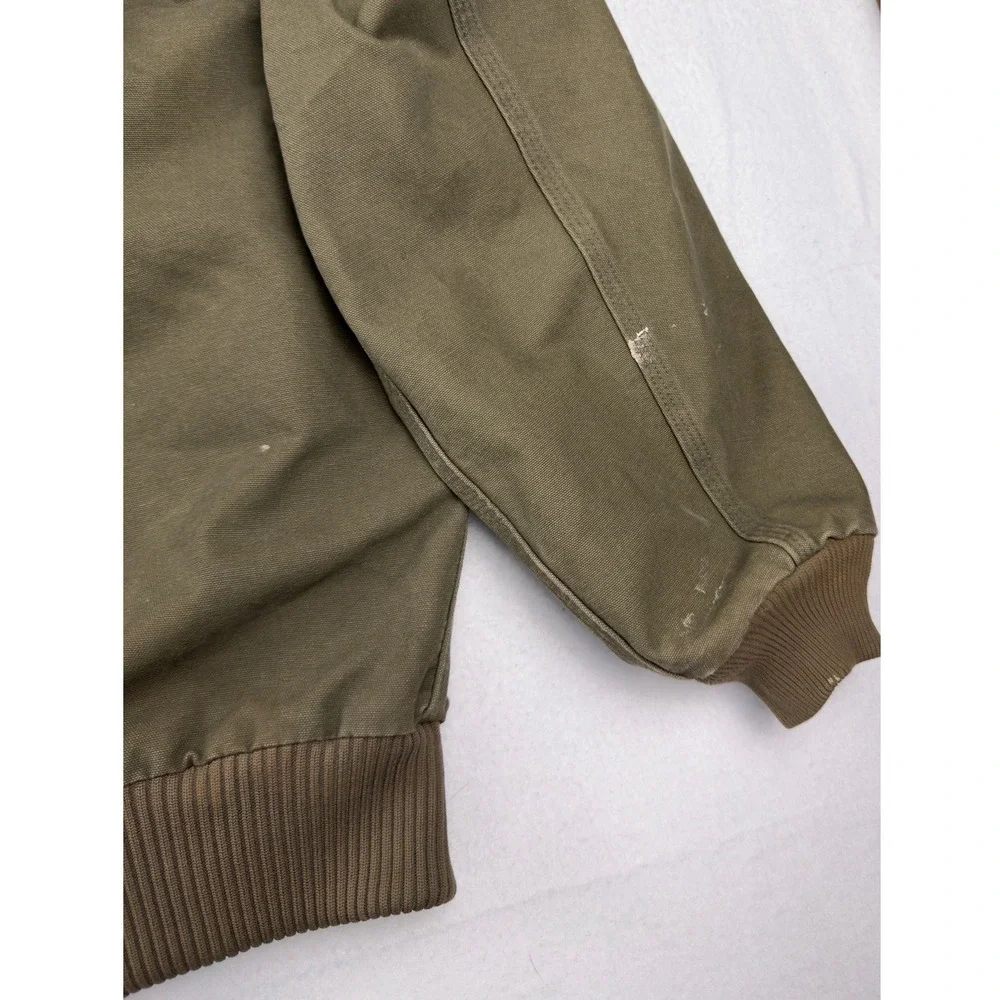 Carhartt J168 LOV Olive Green Thermal Lined Duck Active Jacket Mens XL Regular